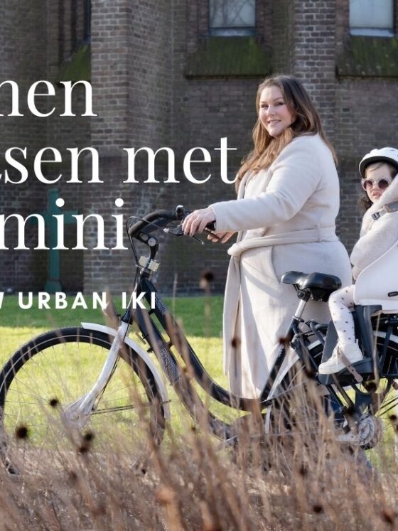samen fietsen met de mini is zó gezellig met de fietsstoeltjes van urban iki